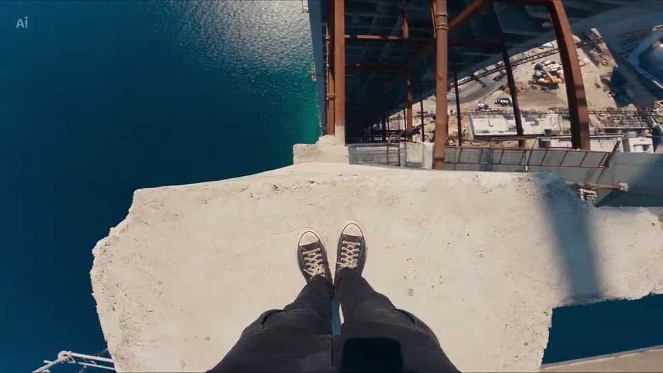 AI video · 8k high altitude pov parkour