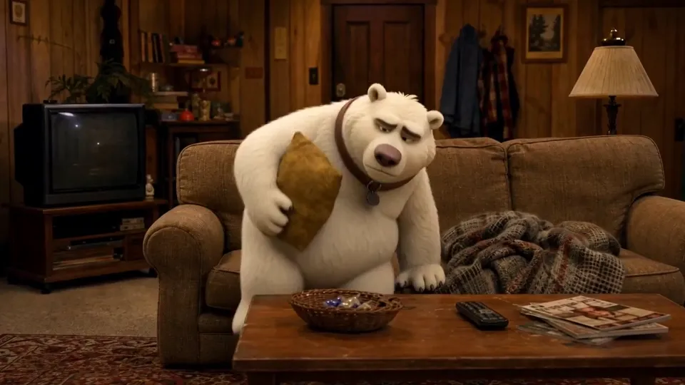 AI video · 90s bear sitcom