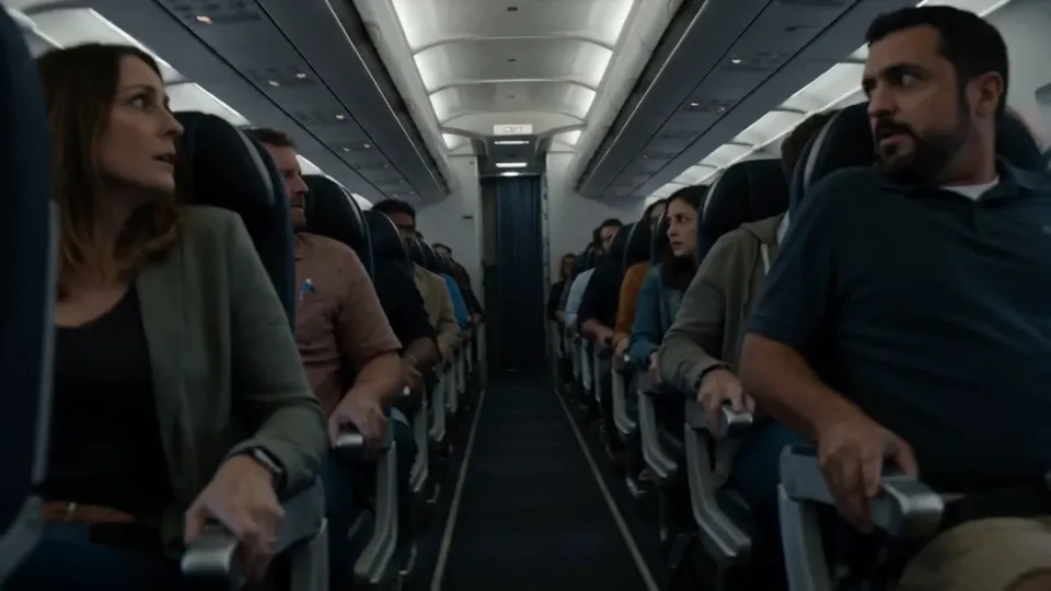 AI video · airplane crash disaster