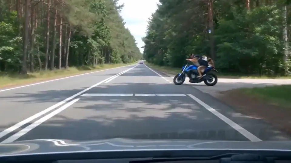 AI video · Comedy German Shepherd Biker Vlog