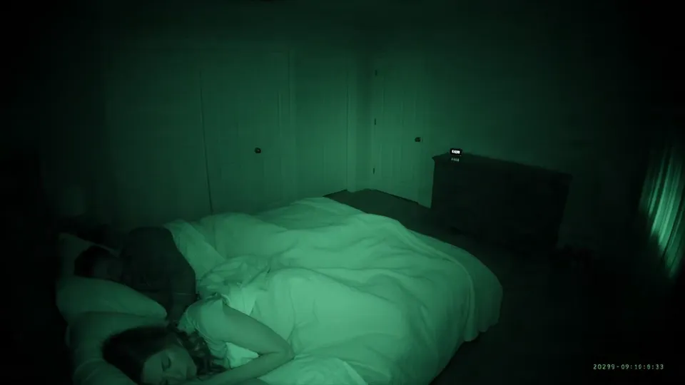 AI video · found footage paranormal horror scene