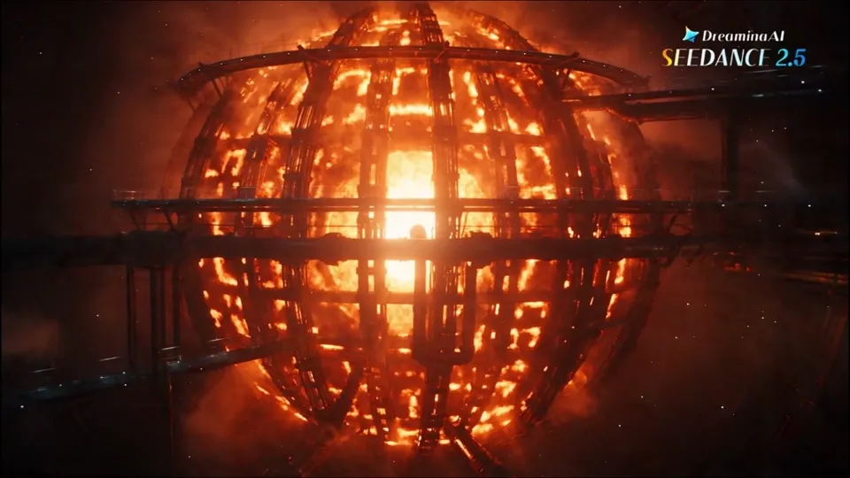 AI video · fusion core meltdown battle