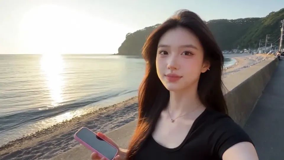 AI video · Japanese Coastal Travel Vlog