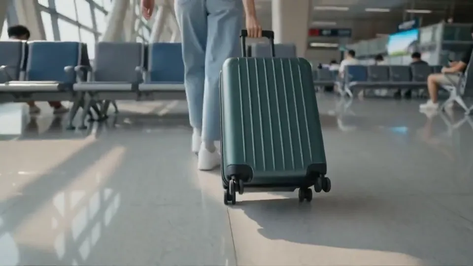 AI video · modern high speed rail station lifestyle short