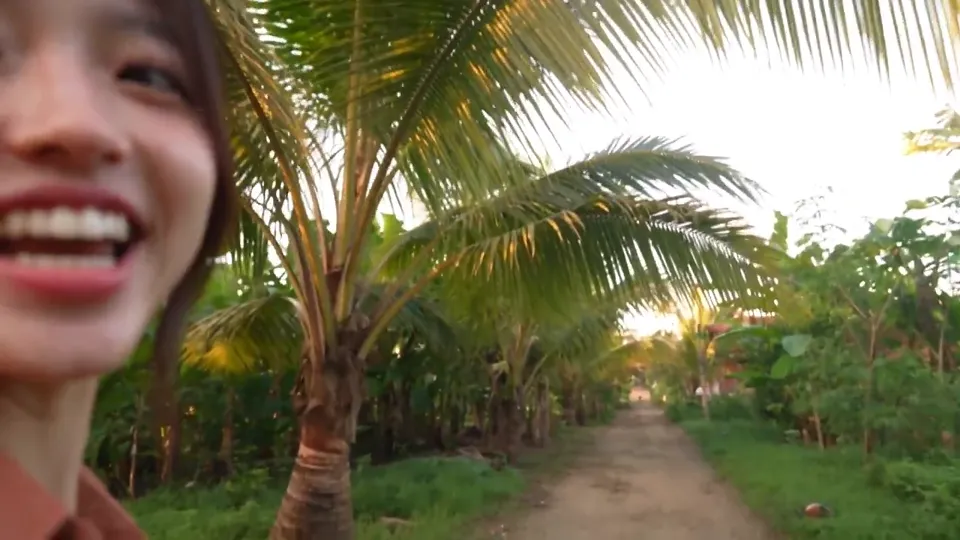 AI video · peaceful tropical village vlog