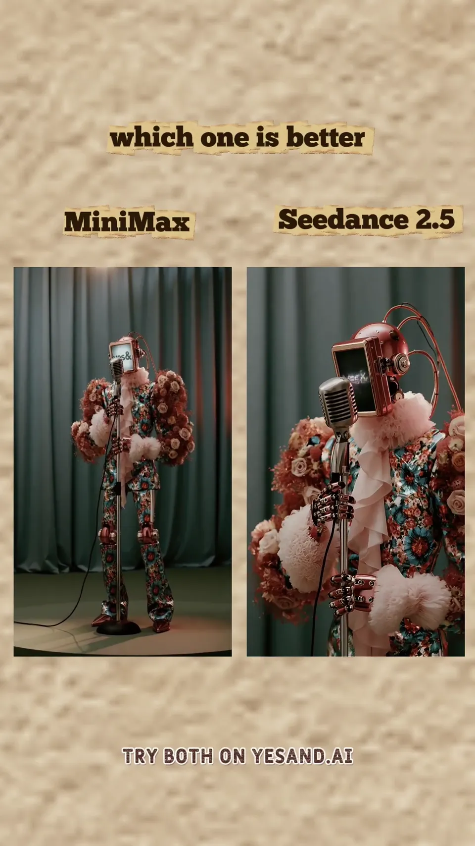 AI video · rap performance with text overlay