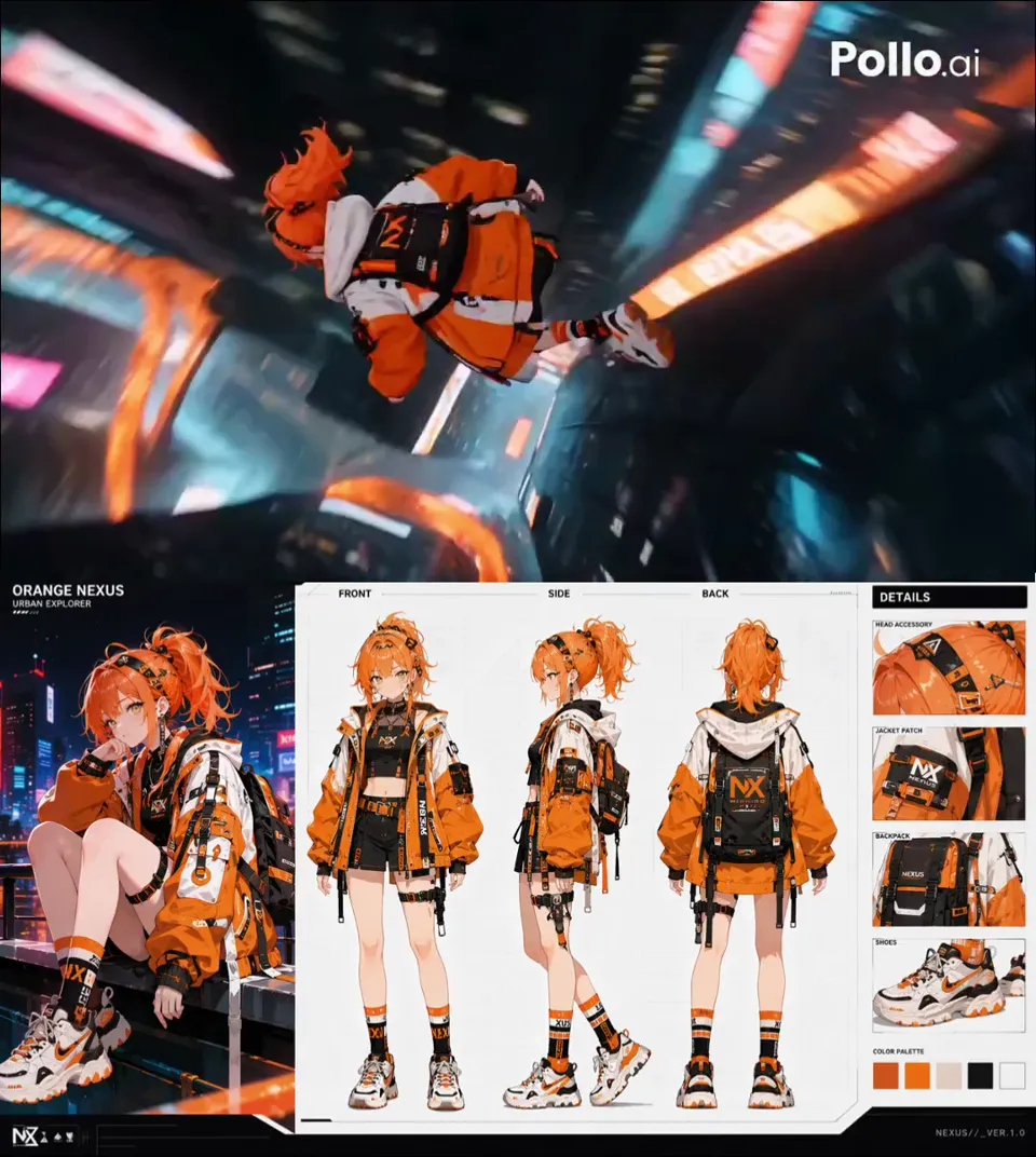 AI video · Anime Game Parkour Sequence