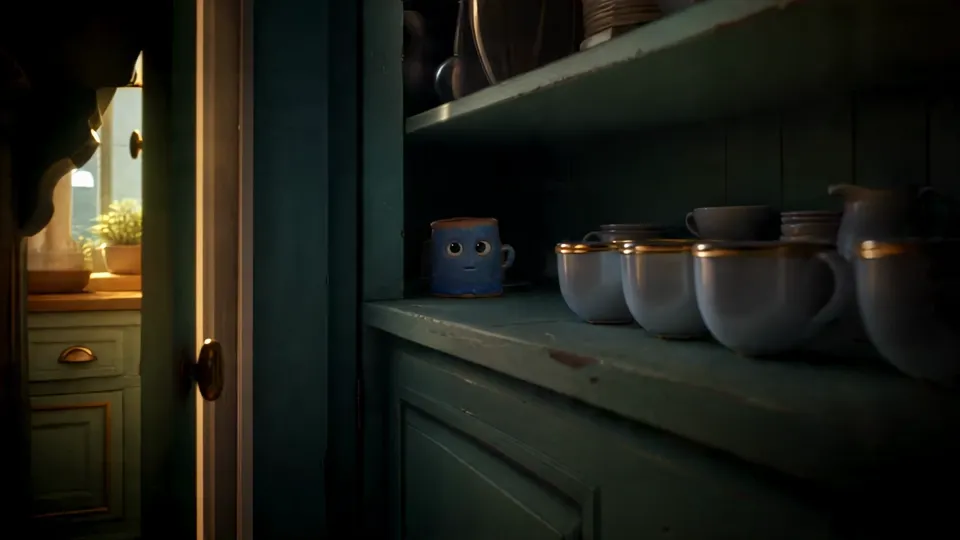 AI video · stylized 3d clay mug animation