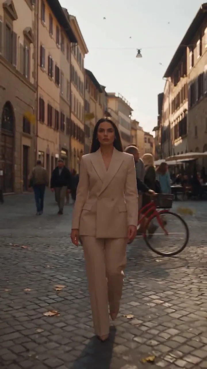 AI video · Time Freeze Italian Town Sequence