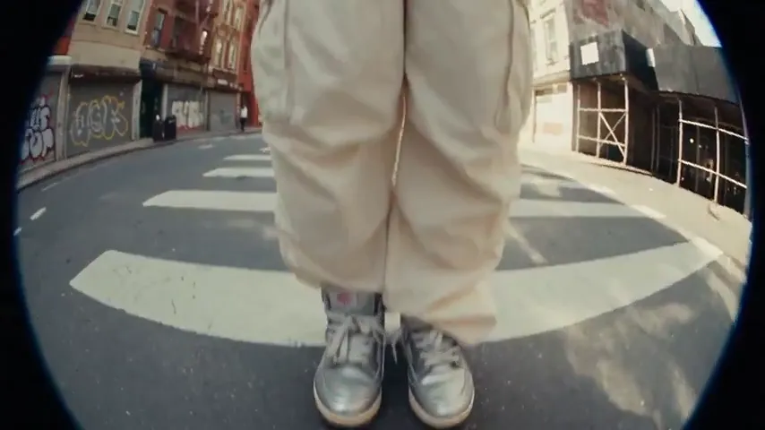 AI video · urban fashion film fisheye
