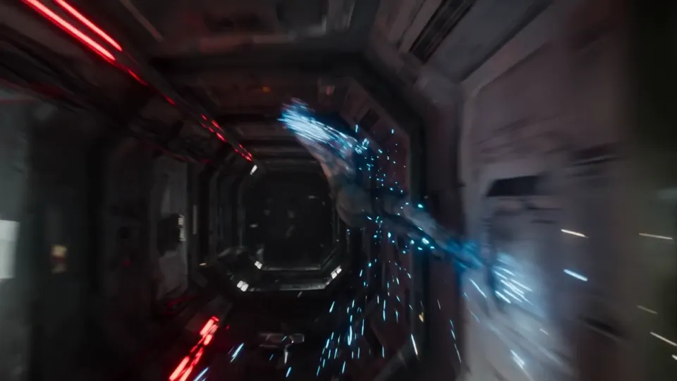 AI video · zero gravity prison fight